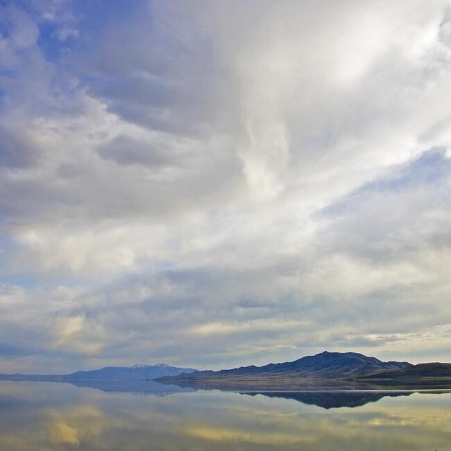 Il grande lago salato dello Utah offre una composizione ricchissima di minerali